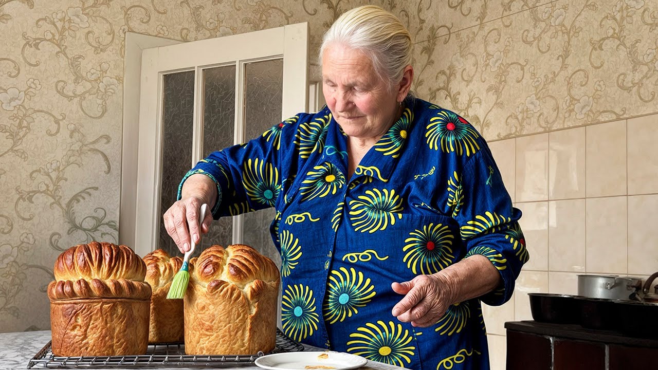 Easter paska bread